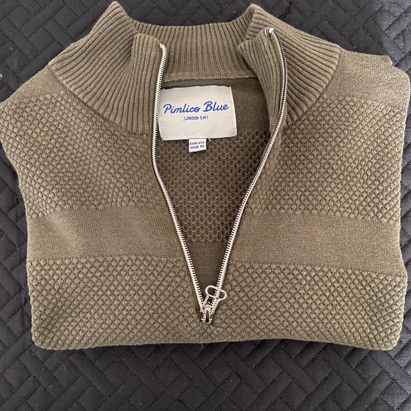 Pimlico Blue. Mens khaki XL sweater - Picture 1 of 9
